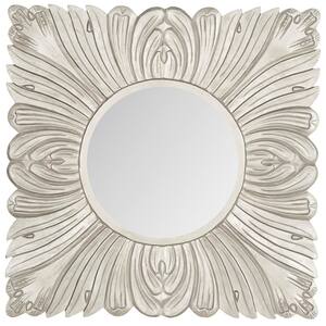 Acanthus 28 in. x 28 in. solid Wood Framed Mirror