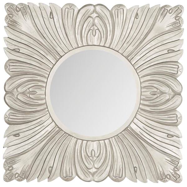 SAFAVIEH Acanthus 28 in. x 28 in. solid Wood Framed Mirror