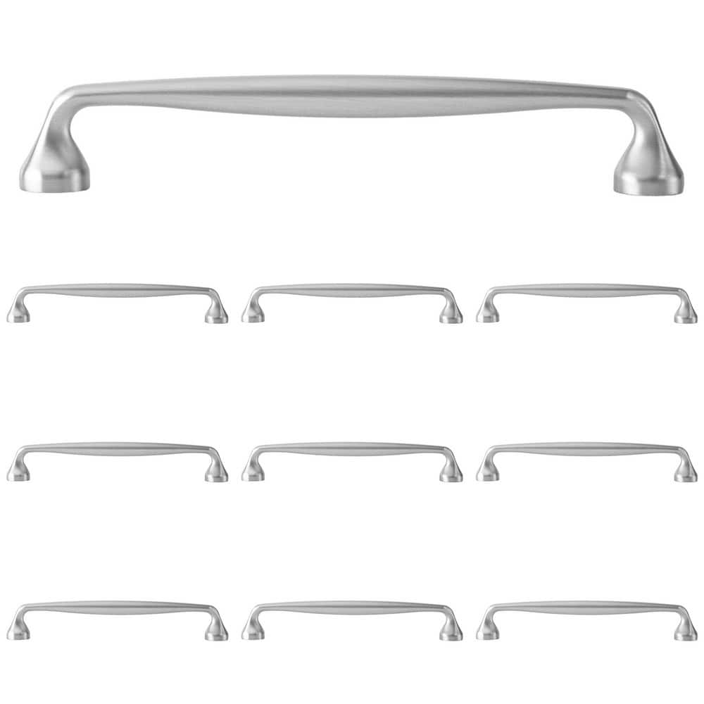 Brushed Nickel 7.8" Modern Traditional Bar Pull