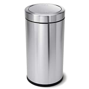 55 l Brushed Stainless Steel Swing Top Trash Can