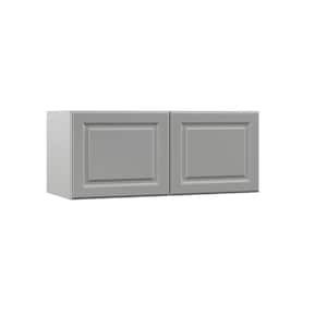 Designer Series Elgin Assembled 36x15x12 in. Wall Kitchen Cabinet in Heron Gray