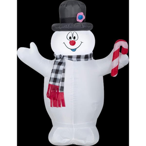 Inflatable 4ft. Ice Cube Snowman w/Buffalo Check Hat & Scarf - Yahoo  Shopping