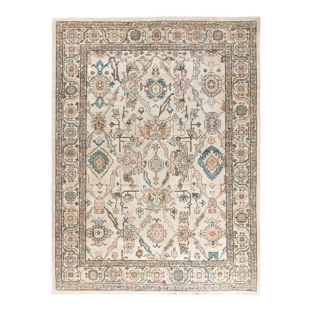 Serapi Ivory 9 ft. x 12 ft. Tribal Wool Indoor Area Rug price history on PriceWatchPro