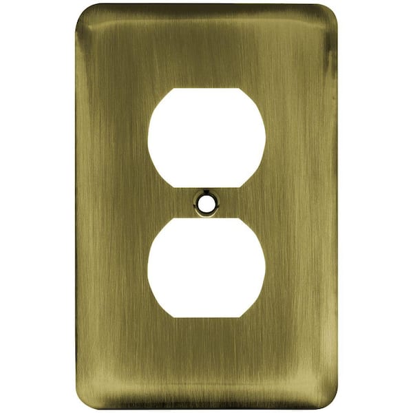 Liberty Brass 1-Gang Duplex Outlet Wall Plate (1-Pack)