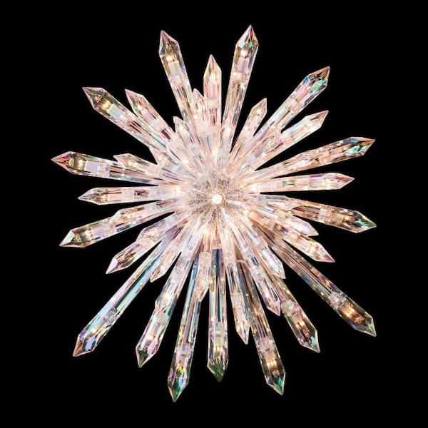 GERSON INTERNATIONAL 13.5 in. H Clear Electric Star Tree Topper