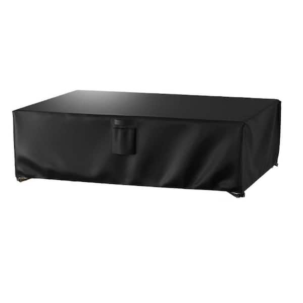 Angel Sar 108 in. L x 82 in. W x 27.9 in. H Black Waterproof Outdoor Furniture Cover