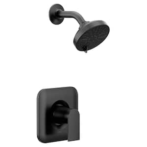 Genta LX 1-Handle Posi-Temp Eco-Performance Shower Faucet Trim Kit in Matte Black (Valve Not Included)