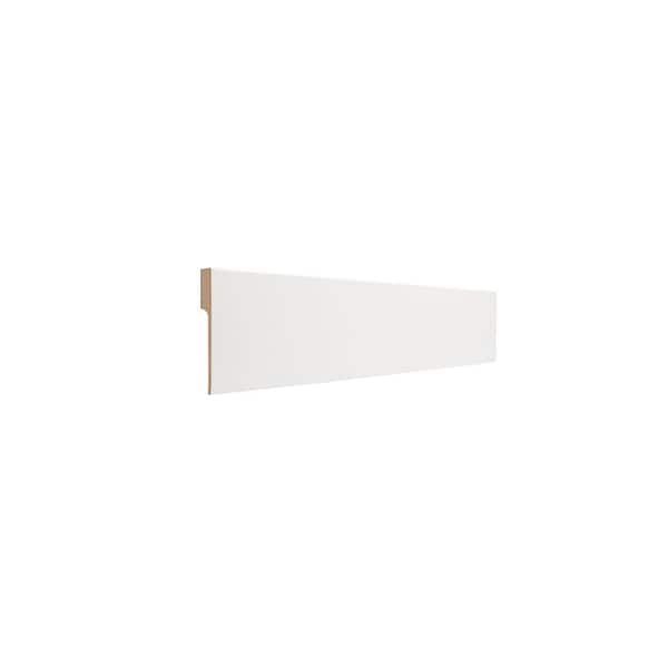 .875 in. D x 5.25 in. W x 48 in. L Primed MDF CoverTrim Baseboard Moulding