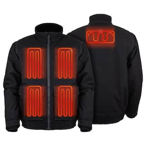 Men's Small Black UTW Pro Plus Heated Jacket with (1) 7.4-Volt Battery and Micro USB Charging Cable