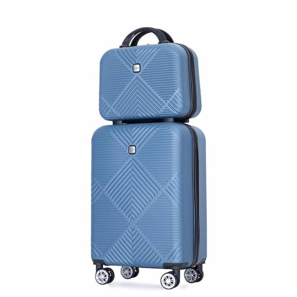 OLUMAT 4-Piece Peacock Blue Security and Convenience Luggage Set