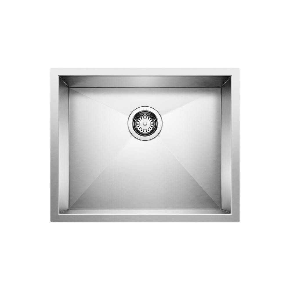 QUATRUS R0 22 in. Undermount Single Bowl 18-Gauge Stainless Steel Kitchen S