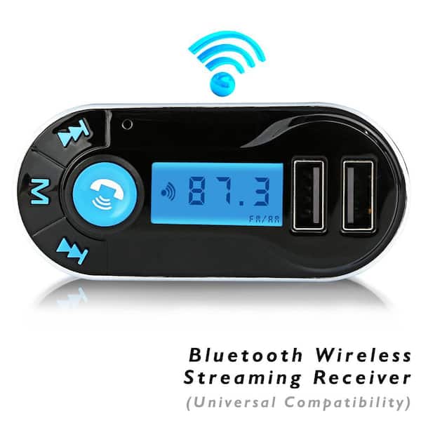 Zilver Puno veelbelovend Pyle Bluetooth Car FM Transmitter USB Charge Kit PBT96 - The Home Depot