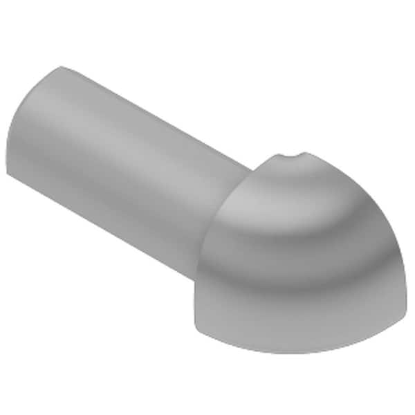 Schluter Rondec Classic Grey 1/4 in. x 1 in. PVC 90 Degree Outside Corner