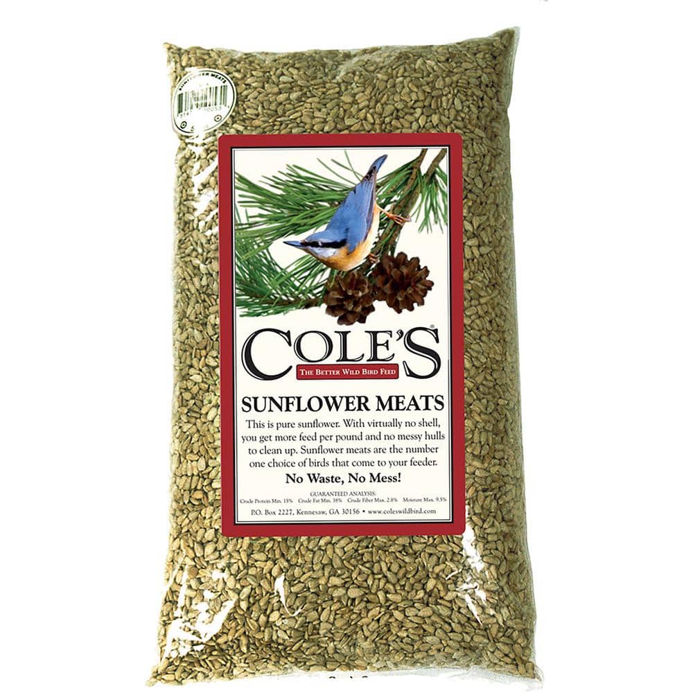 10 lb. Assorted Species Sunflower Meats Wild Bird Seed Food