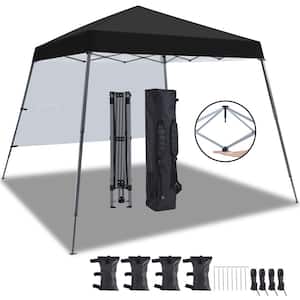 10 ft. x 10 ft. Pop-Up Canopy Light-Weight Sun Protection Shelter Outdoor Tent with Sun Shade Wall Backpack Bag