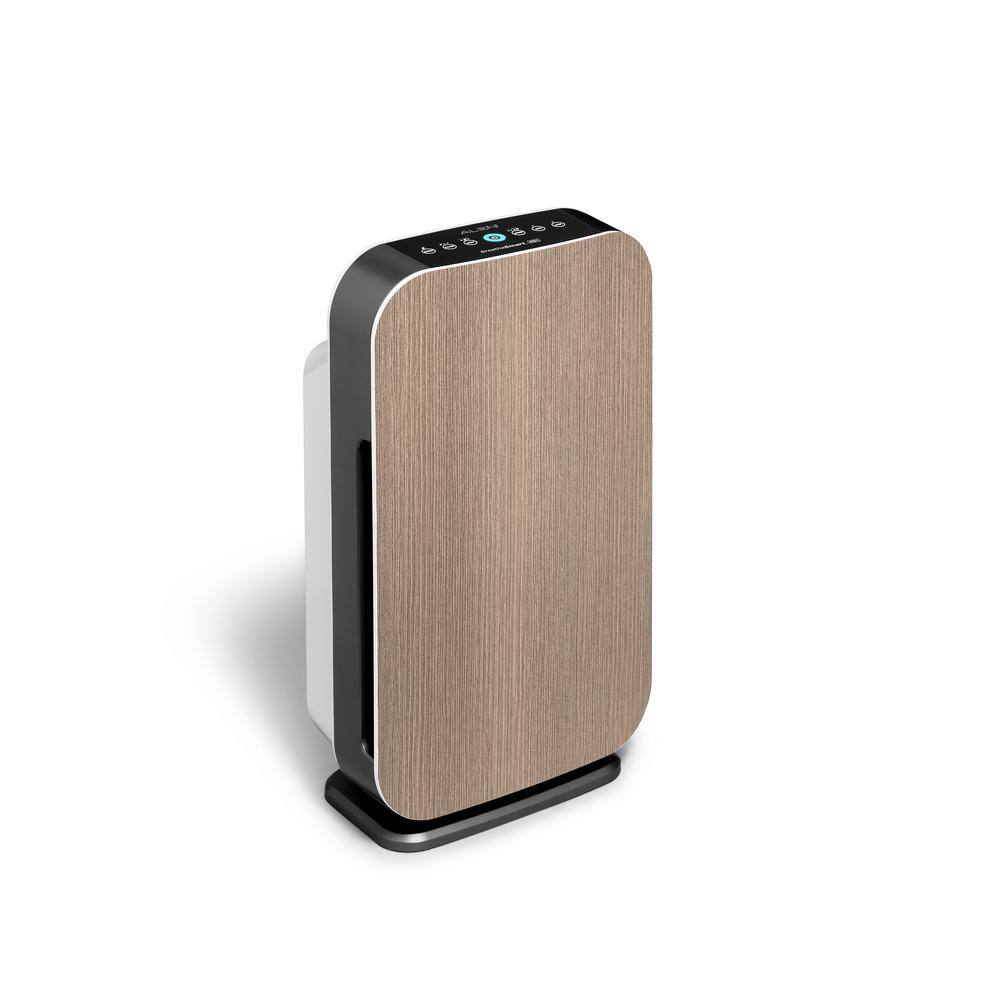 Weathered Gray HEPA Air Purifier with Odor Absorbing Filter