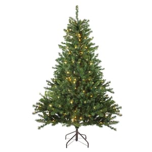 5 ft. Pre-Lit Canadian Pine Artificial Christmas Tree with Candlelight LED Lights