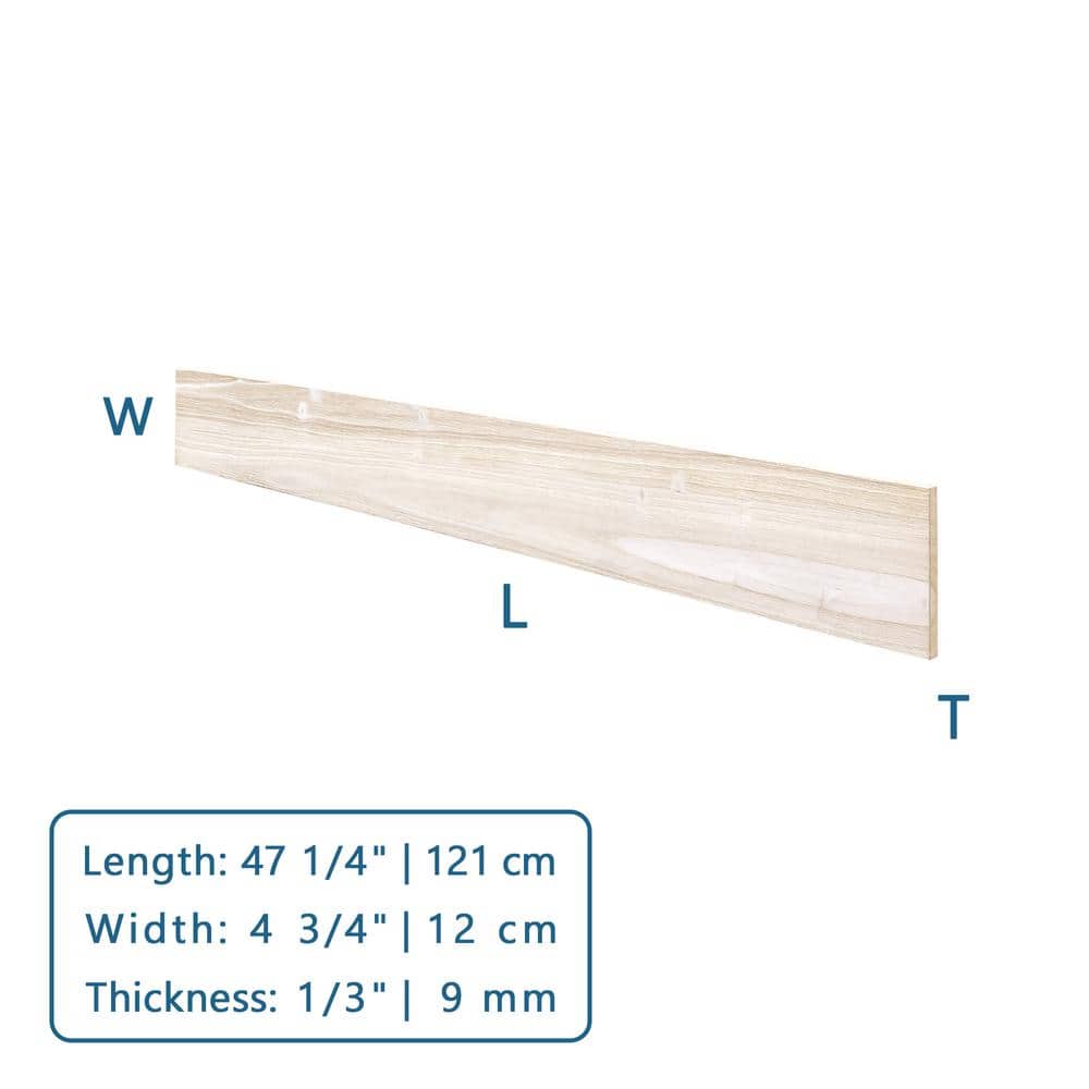 47.25" White Pine Barn Wood Wall Planks