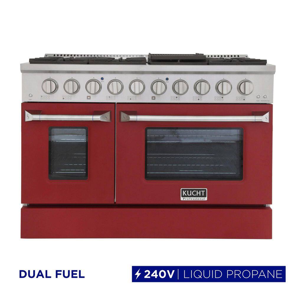 48 in. 6.7 cu. ft. LP ready Double Oven Dual Fuel Range with Gas Stove and Electric Oven in. Stainless Steel price history on PriceWatchPro
