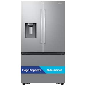 31 cu. ft. 3-Door Standard Depth French Door Refrigerator in Stainless Steel with External Water & Ice Dispenser
