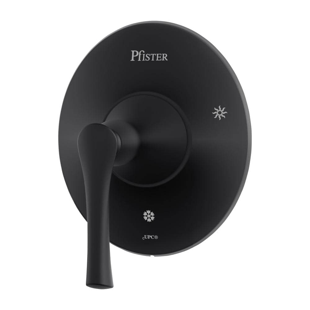 Pfister Rhen 1Handle Tub and Shower Valve Only Trim Kit in Matte Black