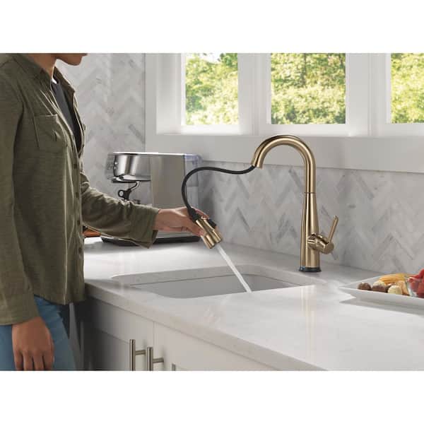 Delta Essa Gold Touch2O with Touchless Technology Single Handle