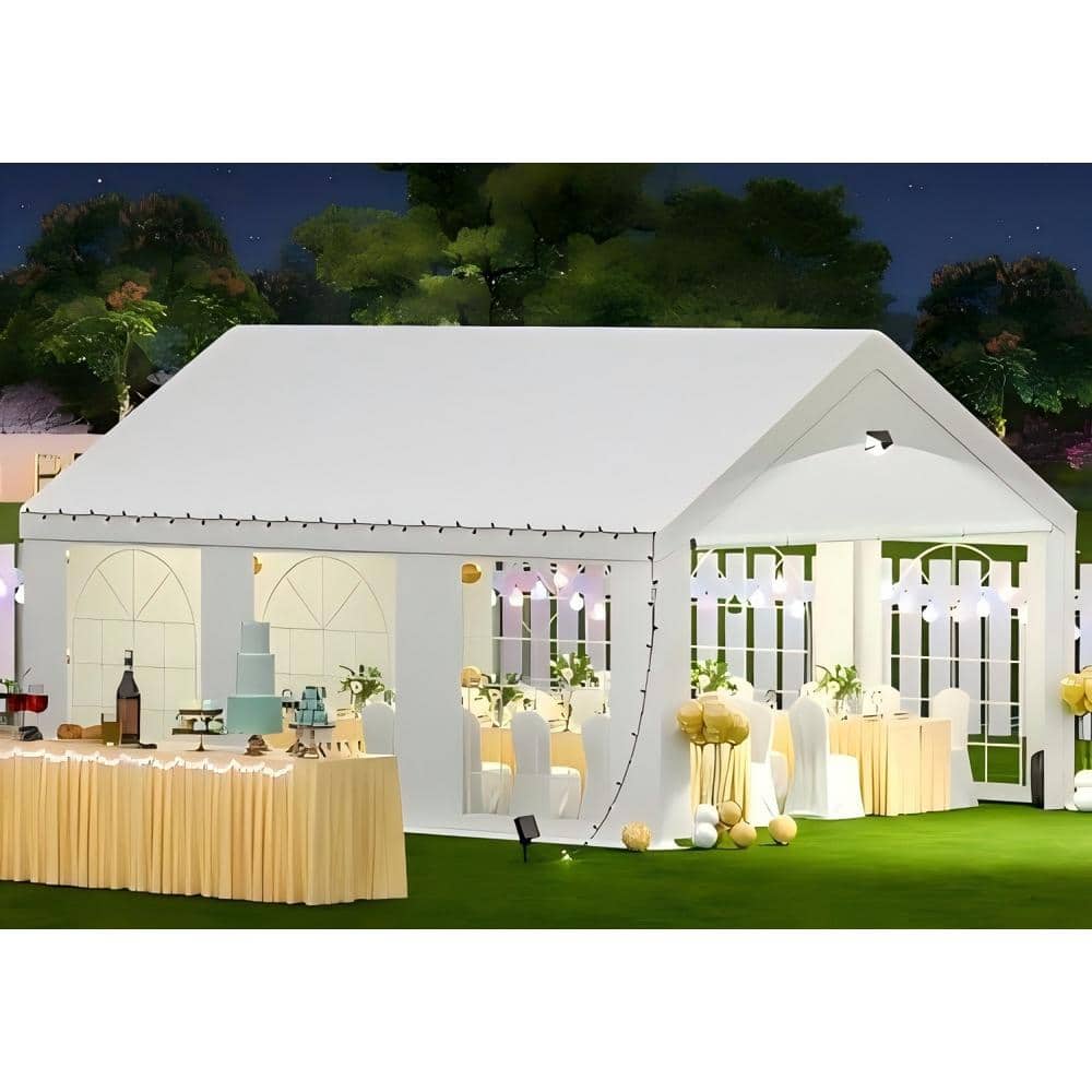 10 ft. x 20 ft. Party Wedding Tent, with Mobile Side Walls, Terrace Camping