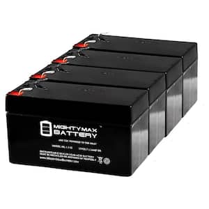 12V 1.3Ah Replacement Battery for FirstPower FP1212A - 4 Pack