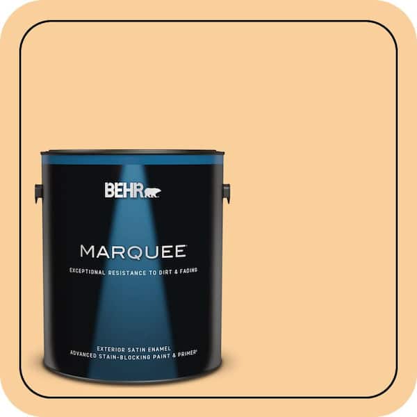 BEHR MARQUEE 1 gal. #310C-3 Warm Cocoon Satin Enamel Exterior Paint & Primer