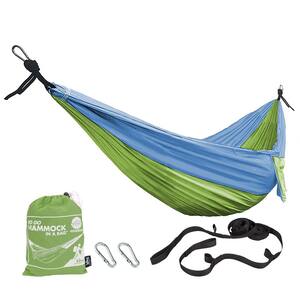 9 ft. Hammock in a Bag Hammock Bed with Carabiners and Tree Straps in Mermaid