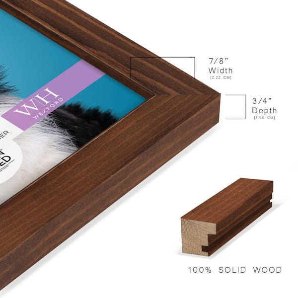 Wexford Home Woodgrain 8 in. x 10 in. Chestnut Picture Frame, Brown