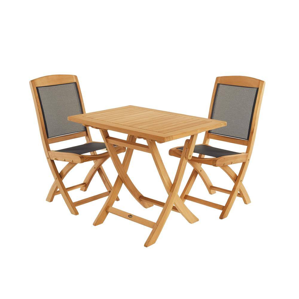 Colorado Honey Teak and Textilene Folding Chair