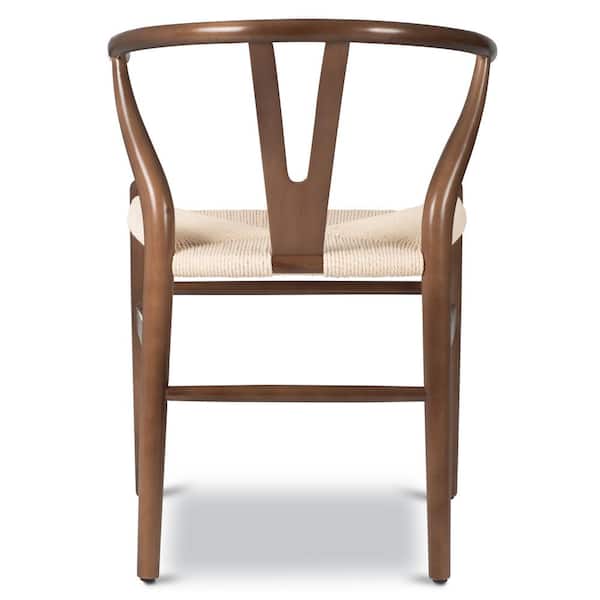 Poly and Bark Weave Walnut Chair (Set of 2) EM-109-WAL-X2