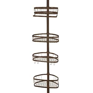 York 5 to 9 ft. Tension Pole Shower Caddy in Bronze
