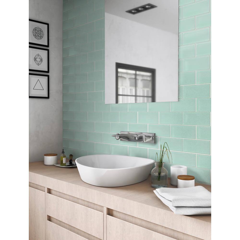 Apollo Tile Sample - Wall Tile Cadet Blue 3-in x 6-in Matte Glass Subway Wall Tile | APLA88047M 3X6ASMPLE, image size:1000x1000