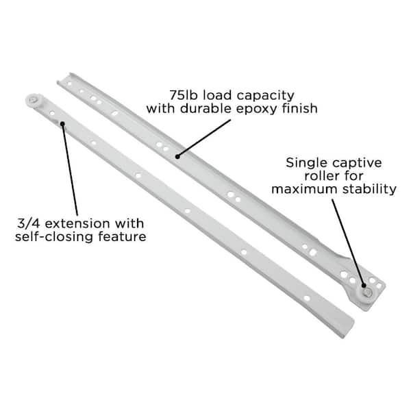 18 in. Side Mount Drawer Slide (1-Pack) 18 in. Side Mount Drawer Slide (1-Pack)