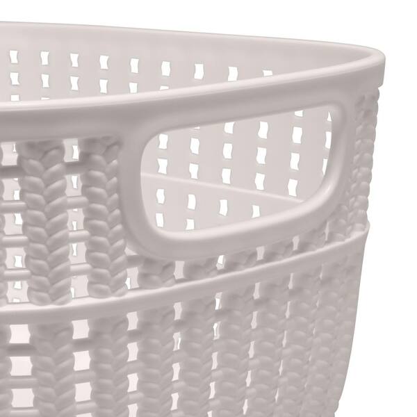 Simplify 5 Pack Mini Plastic Drawer Organizer Storage Baskets in Neon