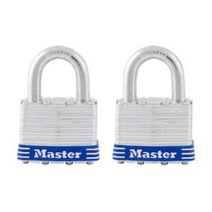 Outdoor Padlock with Key, 1-3/4 in. Wide, 2 Pack