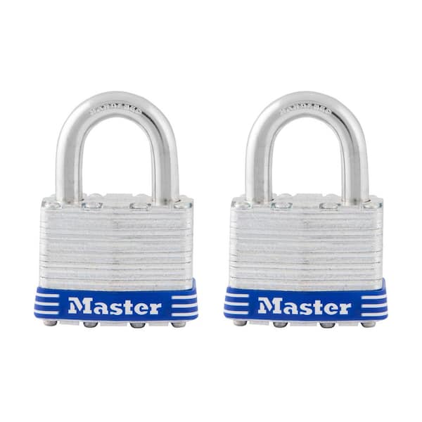 Master Lock Heavy Duty Outdoor Padlock with Key, 2 in. Wide, 2-1/2 in.  Shackle, 2 Pack M5XTLJCCSEN - The Home Depot