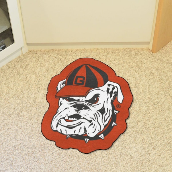 NCAA University of Georgia White 3 ft. x 4 ft. Specialty Area Rug