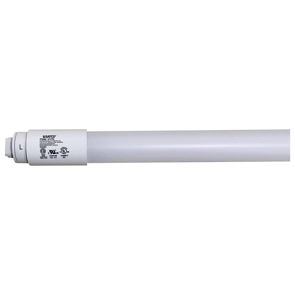 4 ft. 18-Watt CCT Selectable R17d Type B PET Coated White T8 Linear LED Light Bulb 120/277V (10-Pack) price history on PriceWatchPro