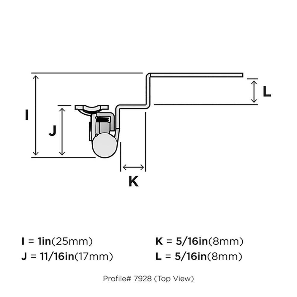Golden Champagne 3/8 Inch Inset Self-Closing Cabinet Hinge