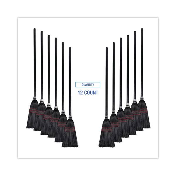 Lobby Dust Pan Broom, Plastic Bristles, 38 Lobby Dust Pan Broom, Plastic Bristles, 38