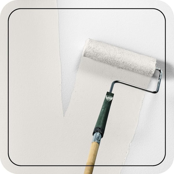 5 gal. #RD-W10 New House White Ceiling Flat Interior Paint & Primer