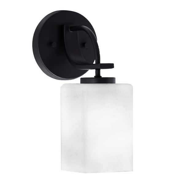 Unbranded Olympia 1-Light Matte Black Wall Sconce
