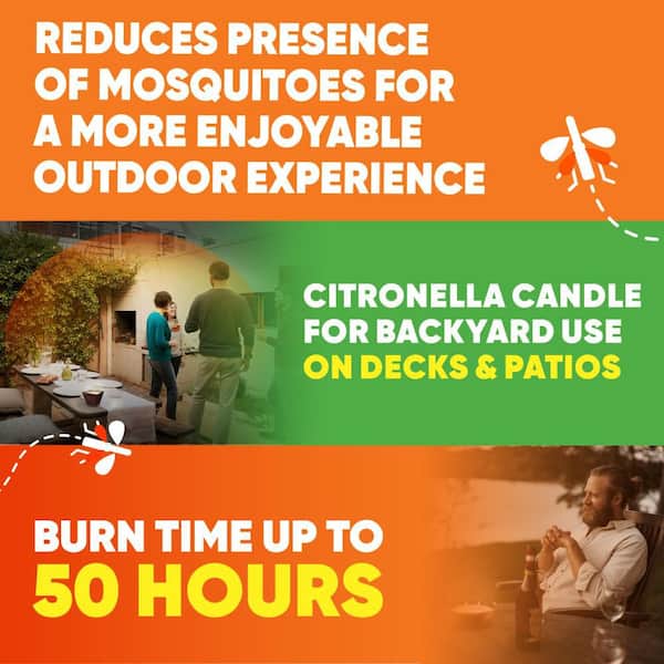 23 oz. Triple Wick Citronella Candle