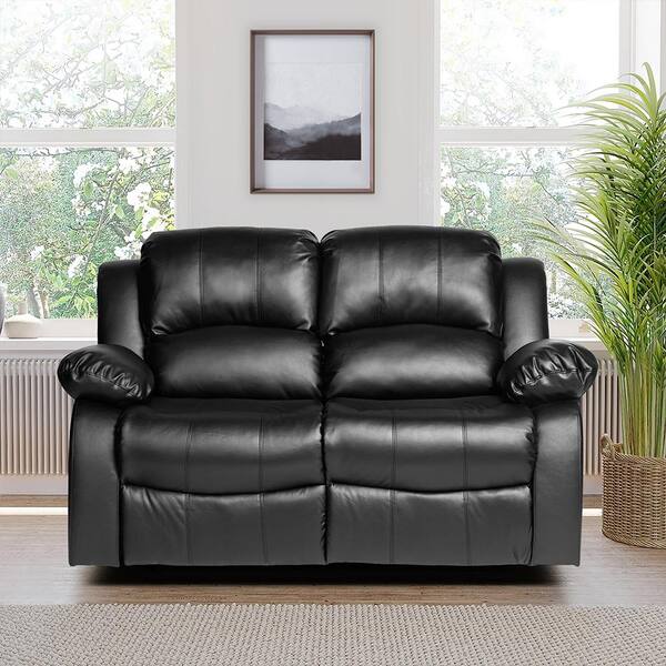 Lazzara Bianca 62.5 in. W Faux Leather Rectangle Double Manual