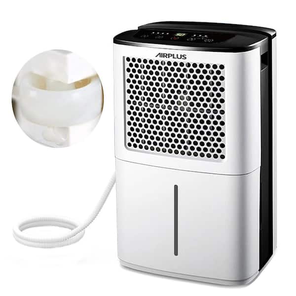 32 pt. 2000 sq.ft. Portable Dehumidifier with Bucket in White, with ION, Air Purify Function, with Drain Hose for Garage