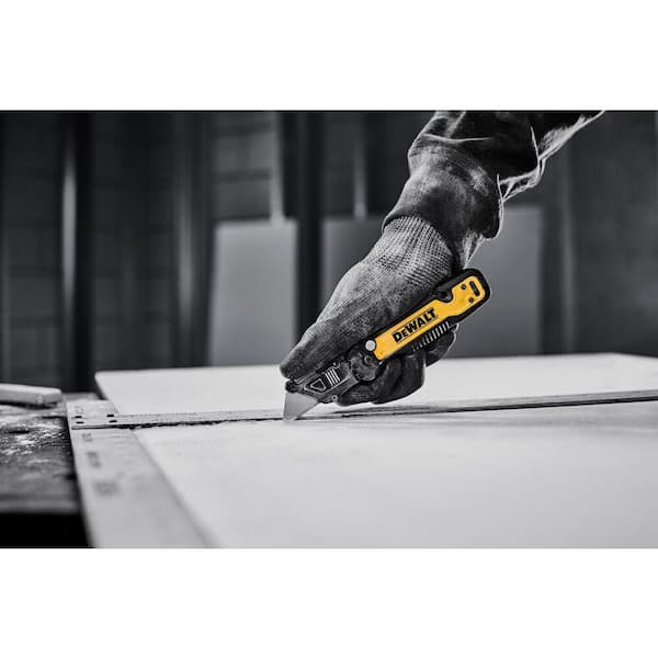 DEWALT - Push and Flip Folding Lock-Back Utility Knife with Blade Storage
