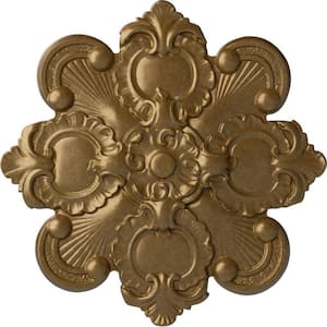 18-1/8 in. x 1-1/4 in. Katheryn Urethane Ceiling Medallion, Pale Gold